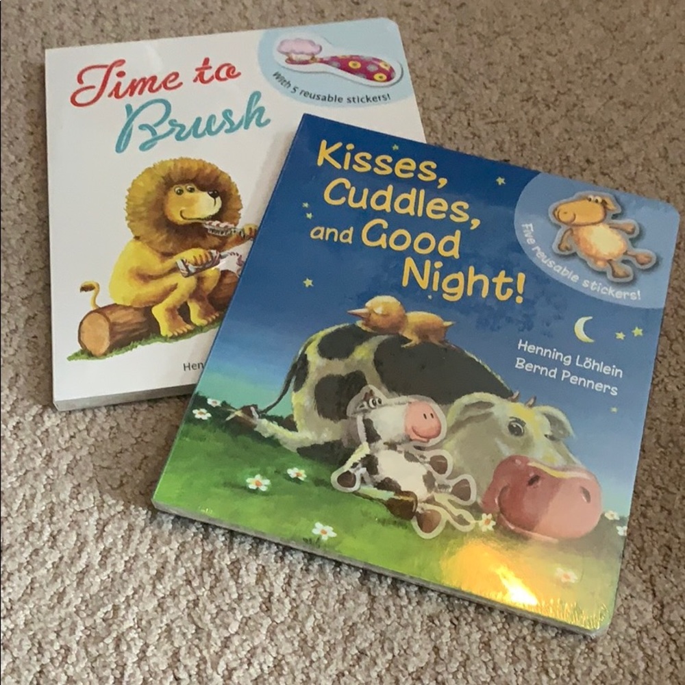 Reusable stickers board books